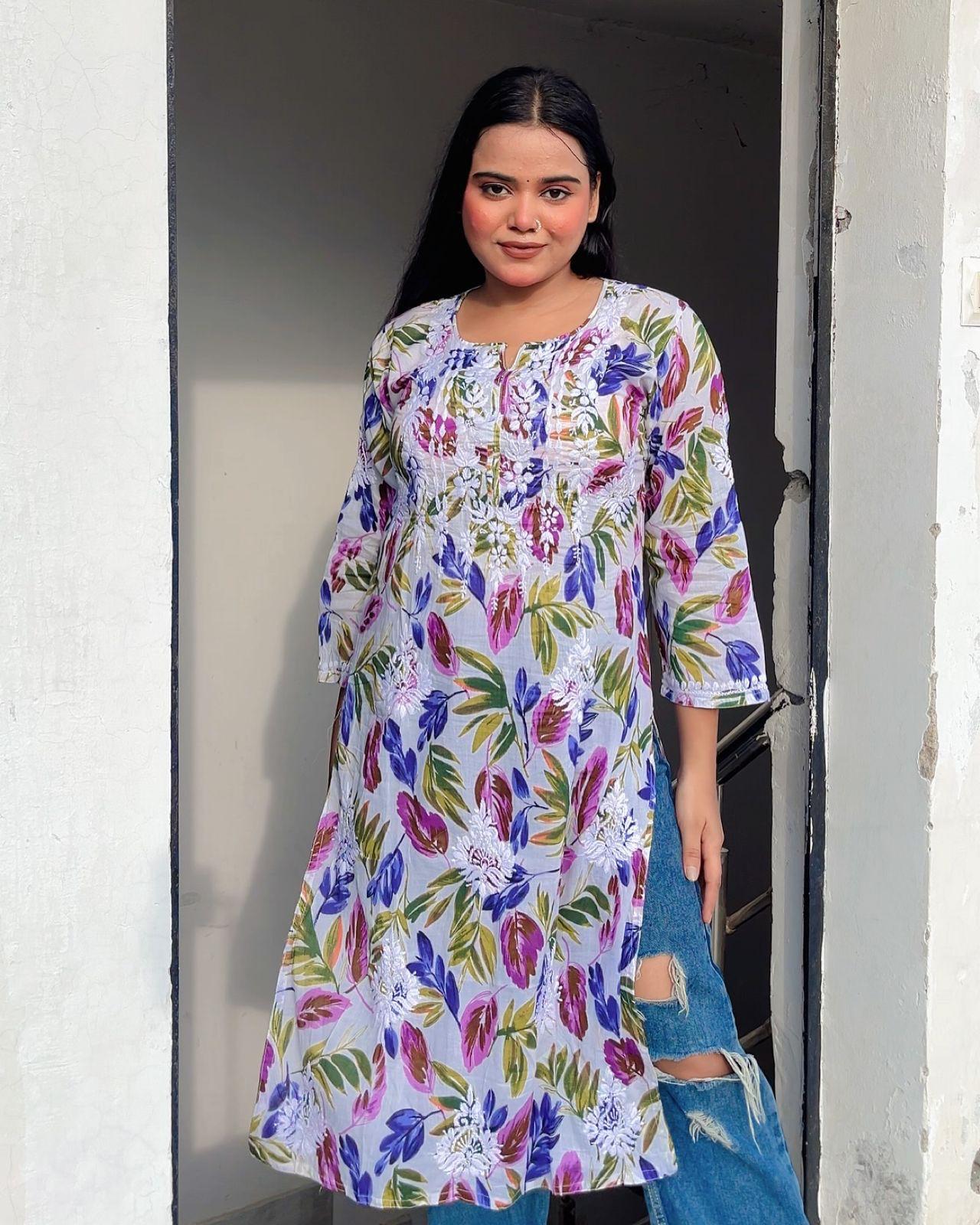 Nazakat mul cotton kurti