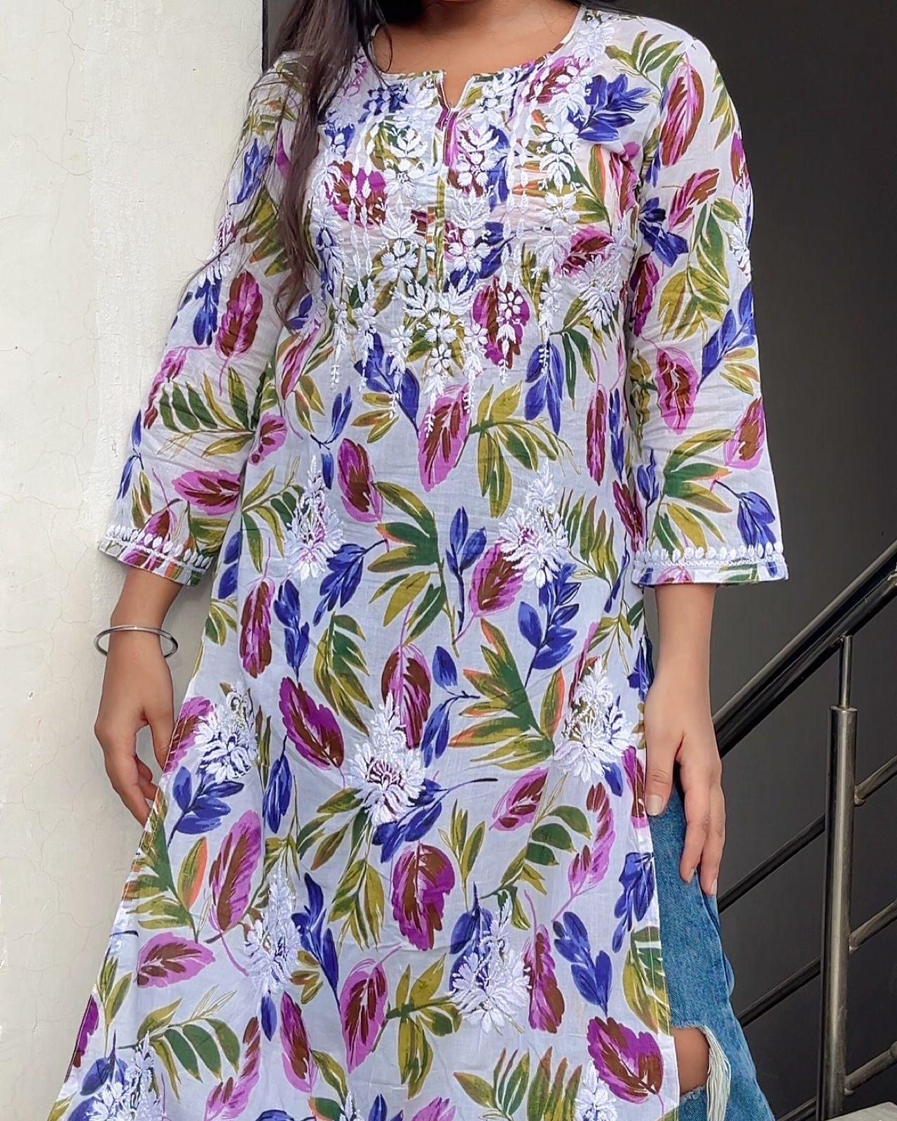 Nazakat mul cotton kurti