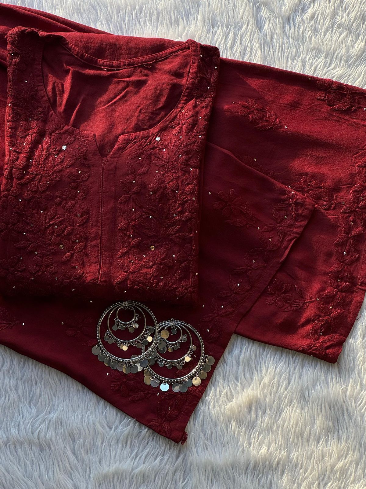 Fiza rayon mukesh kurta plazzo set