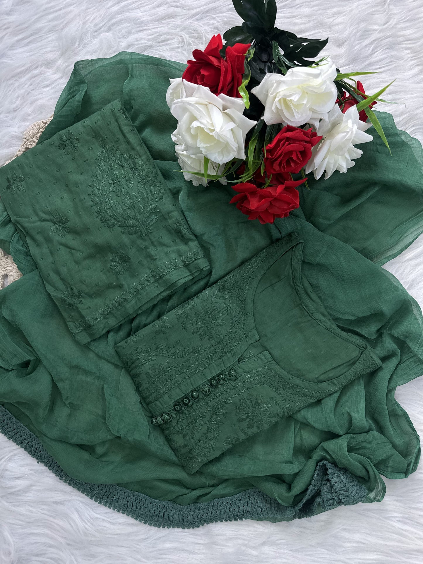 Maryam dobby cotton 3 piece set