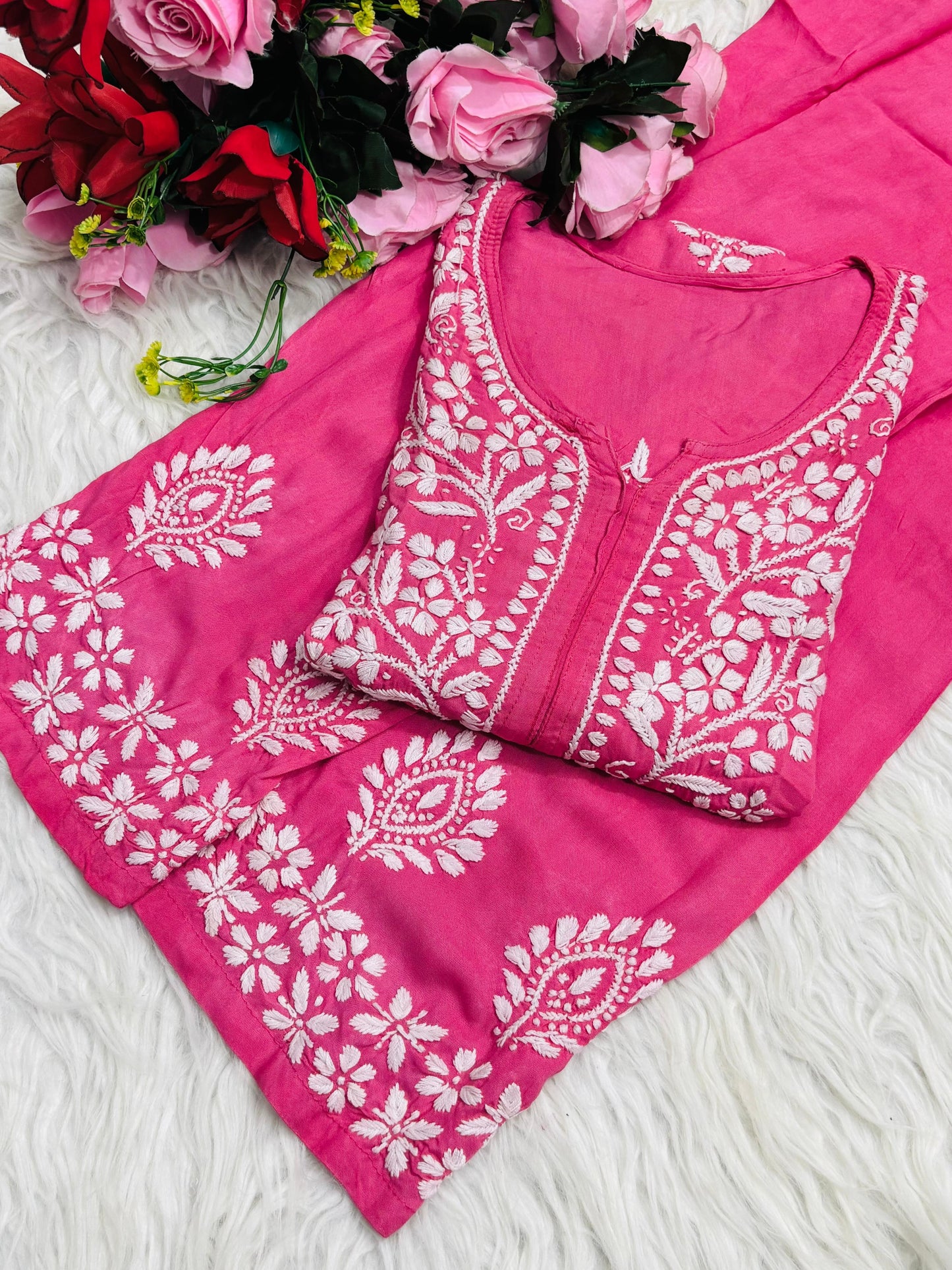 Premium Rayon kurta plazzo set