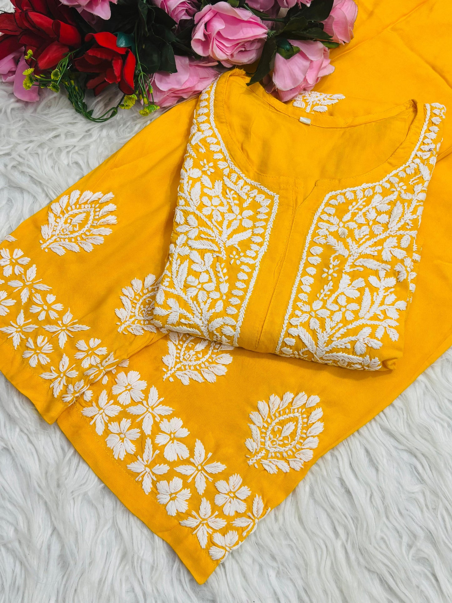 Premium Rayon kurta plazzo set