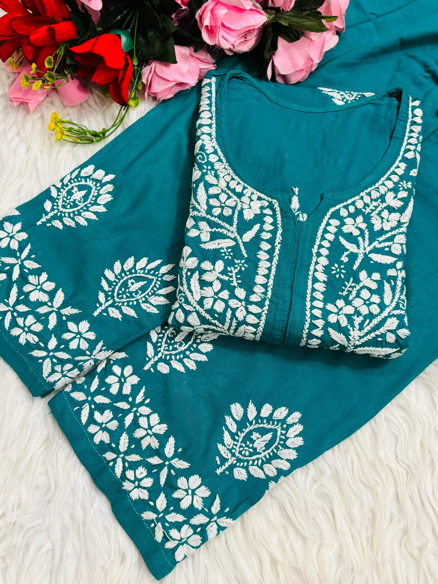 Premium Rayon kurta plazzo set