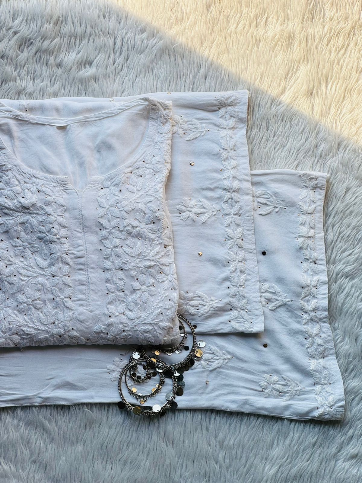 Fiza rayon mukesh kurta plazzo set