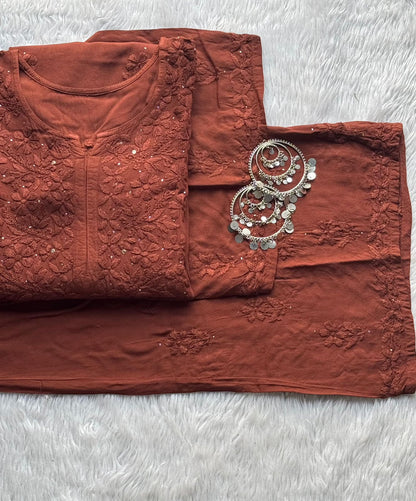 Fiza rayon mukesh kurta plazzo set