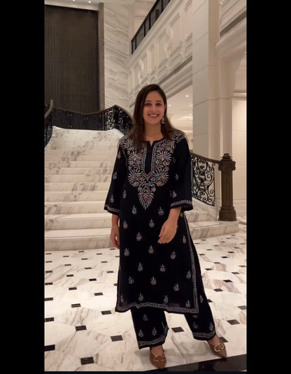 Reeva Heavy Chikankari kurti n plaazo