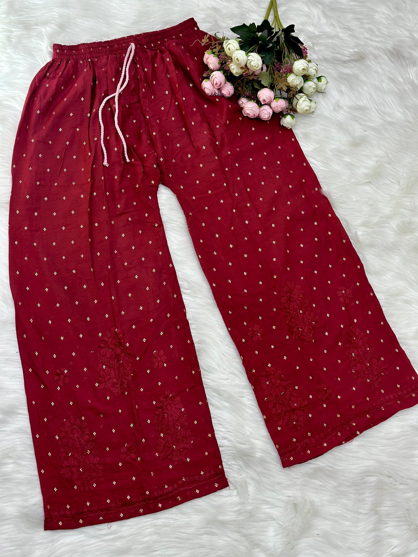 Gul Chanderi cotton cord set