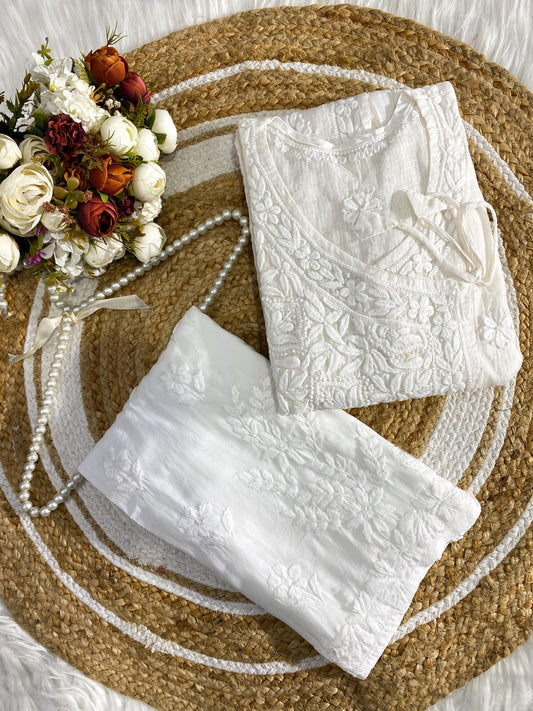 Saanjh Pure Kota Doria in a graceful Angarkha style