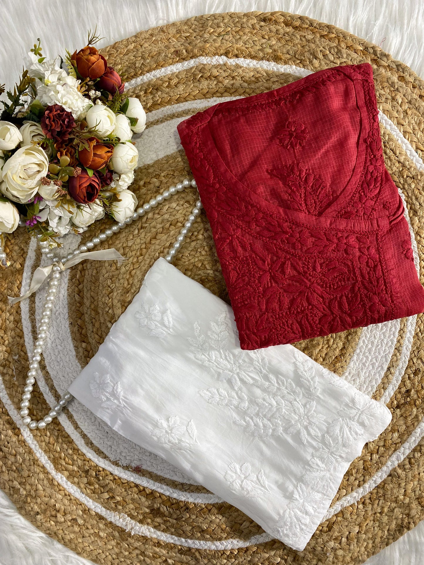 Saanjh Pure Kota Doria in a graceful Angarkha style