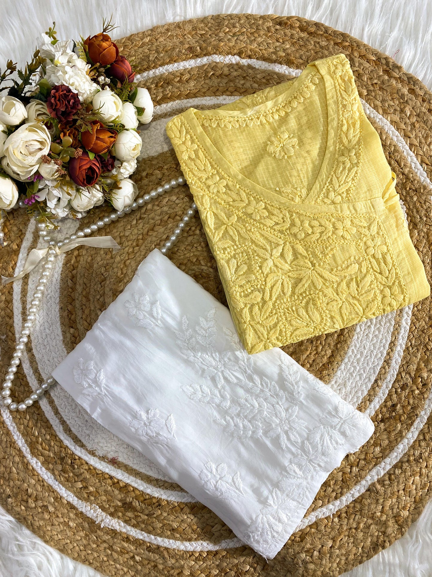 Saanjh Pure Kota Doria in a graceful Angarkha style