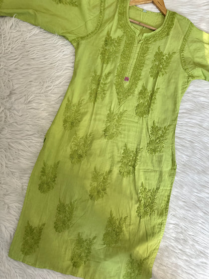 Hayaa chanderi kurta plazzo set