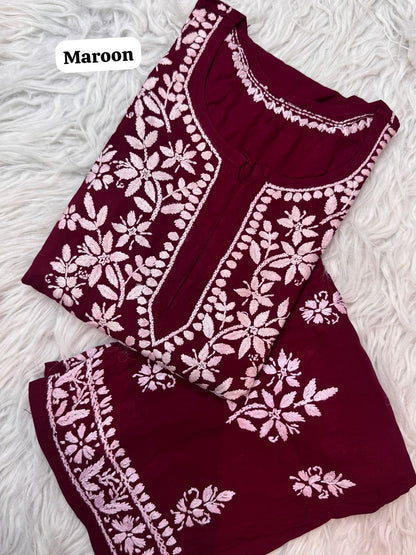 Mayra Premium modal kurta plazzo set