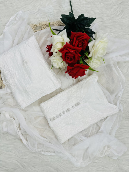 Maryam dobby cotton 3 piece set