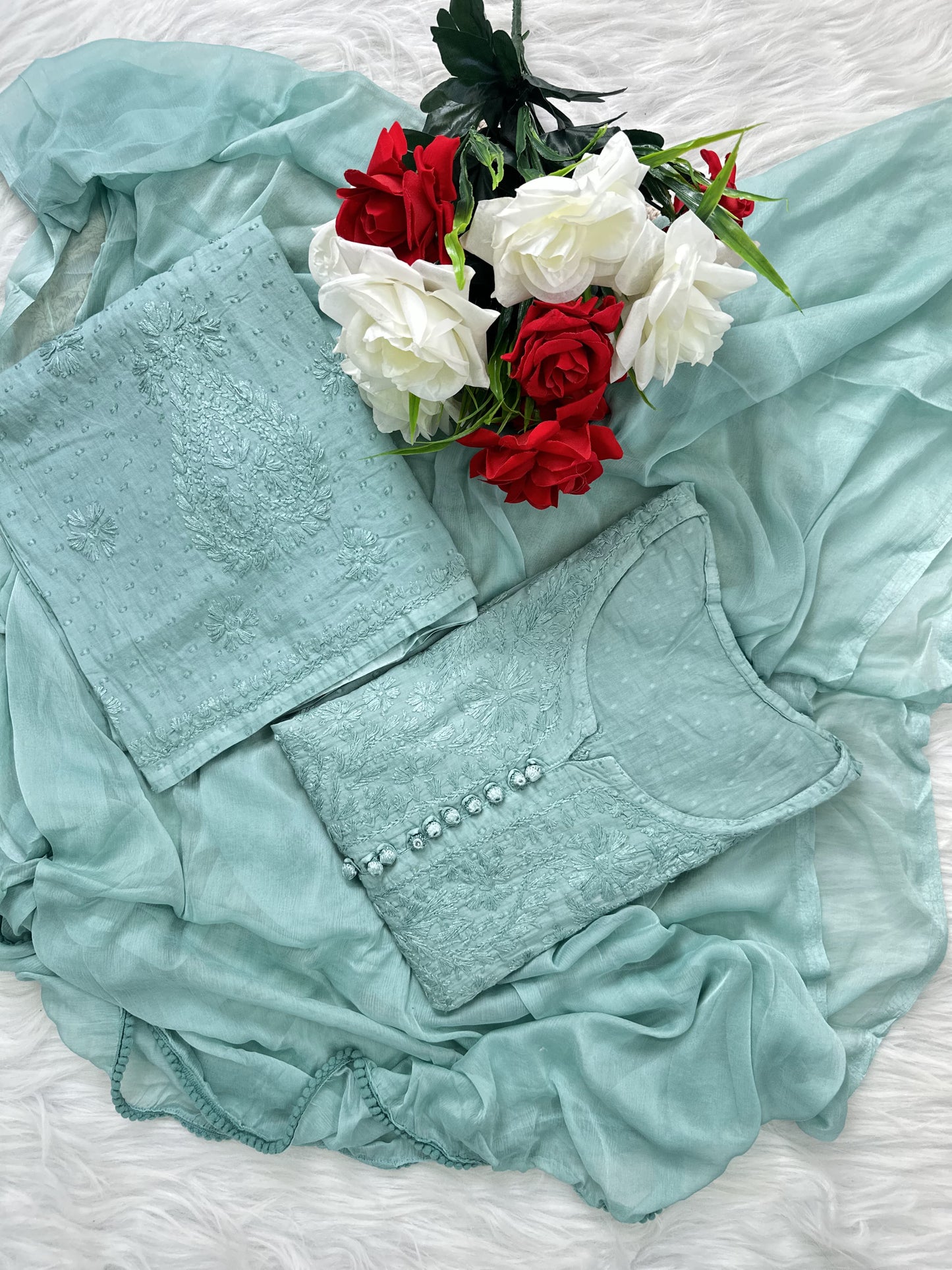 Maryam dobby cotton 3 piece set