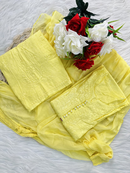 Maryam dobby cotton 3 piece set