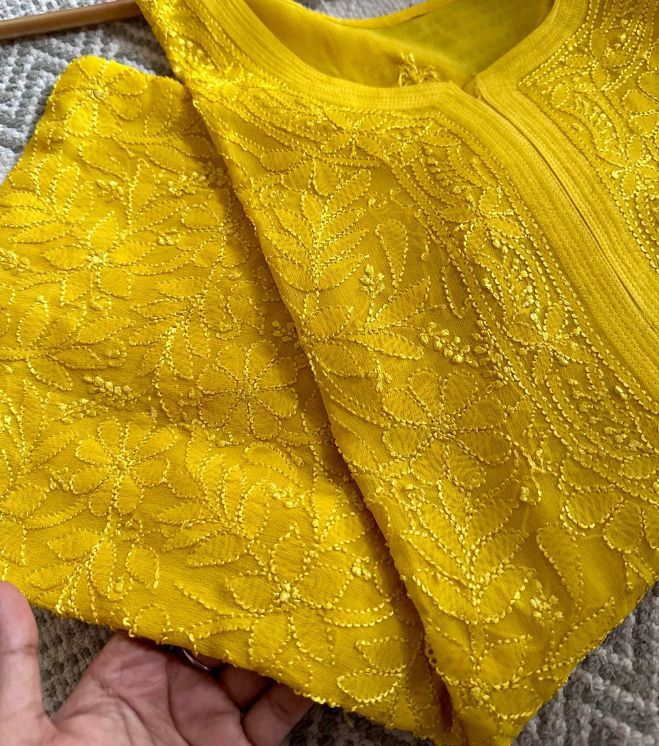Afia premium resham viscouse jall kurti