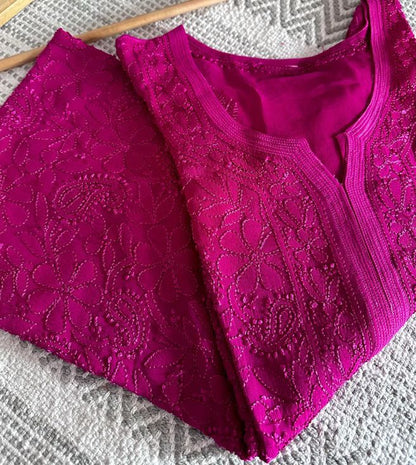 Afia premium resham viscouse jall kurti