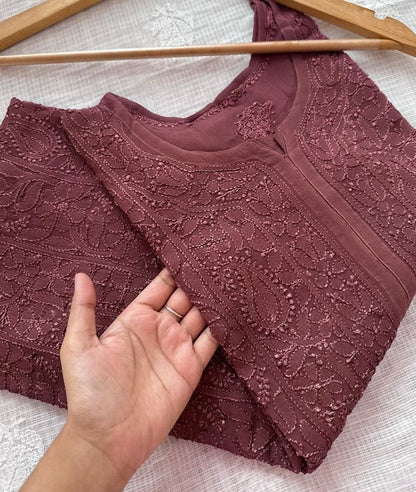Afia premium resham viscouse jall kurti