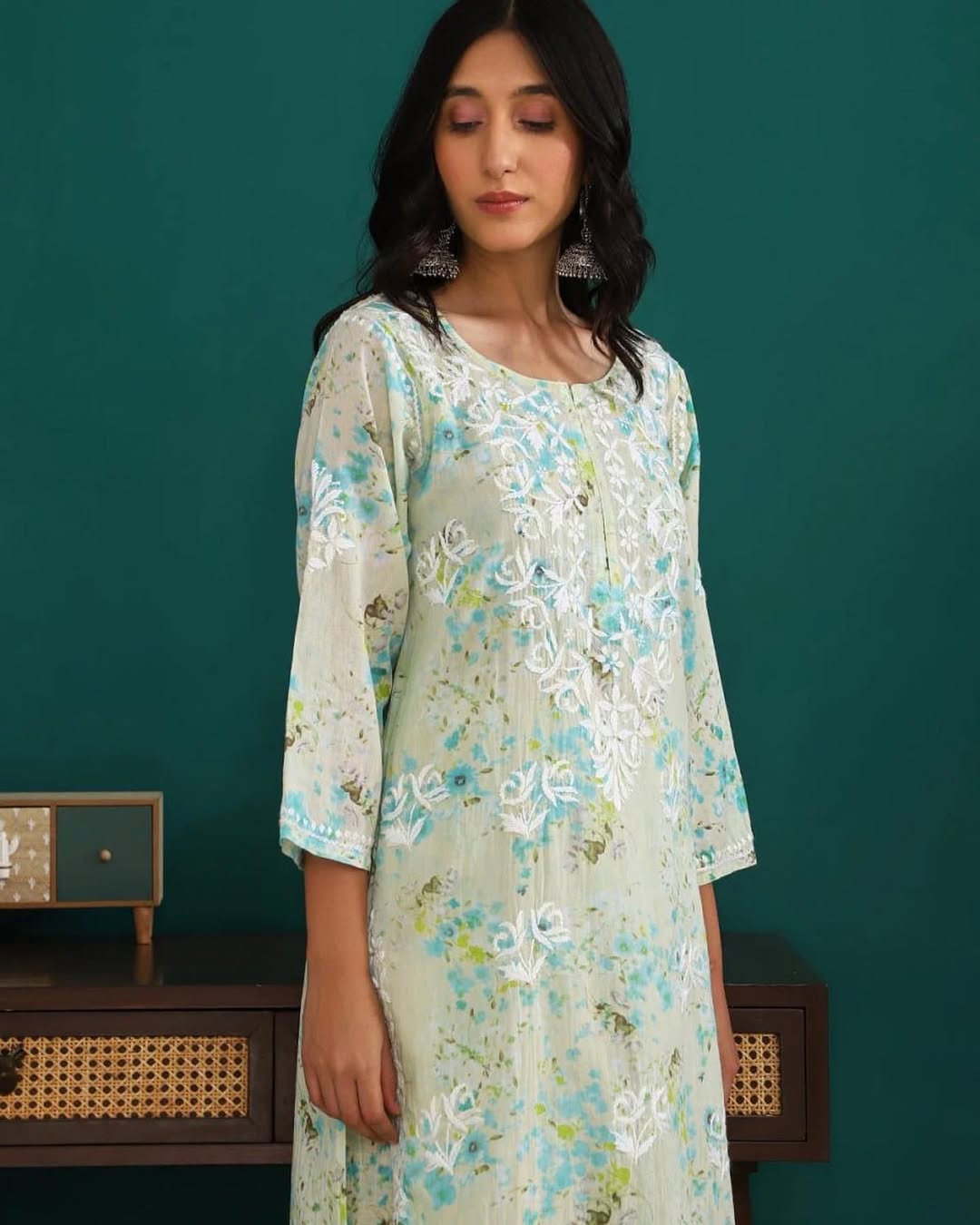 Rida mul cotton kurta plazzo set