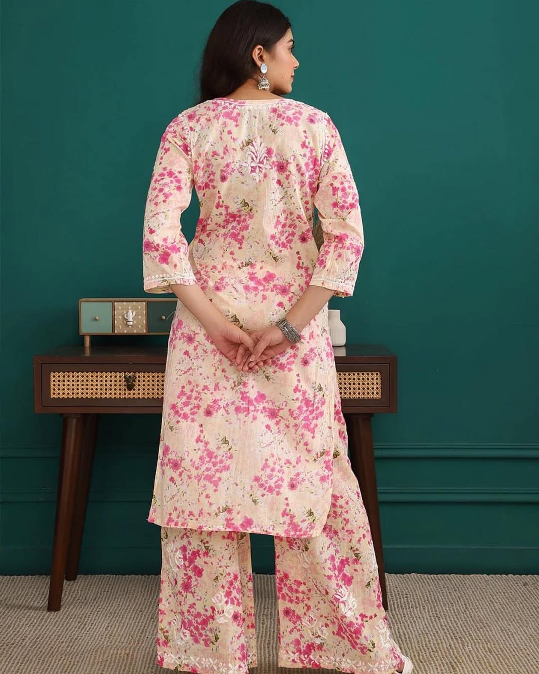 Rida mul cotton kurta plazzo set
