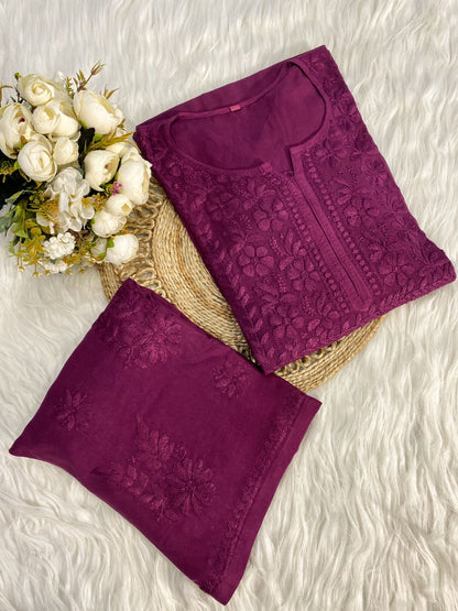 khushboo chikankari cord set