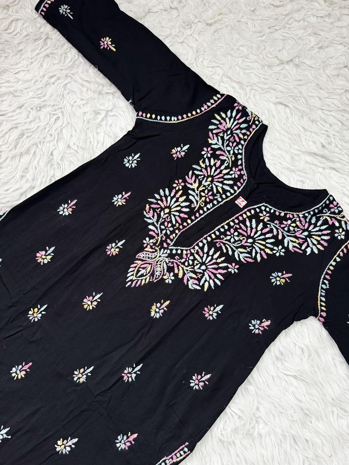 Reeva Heavy Chikankari kurti n plaazo