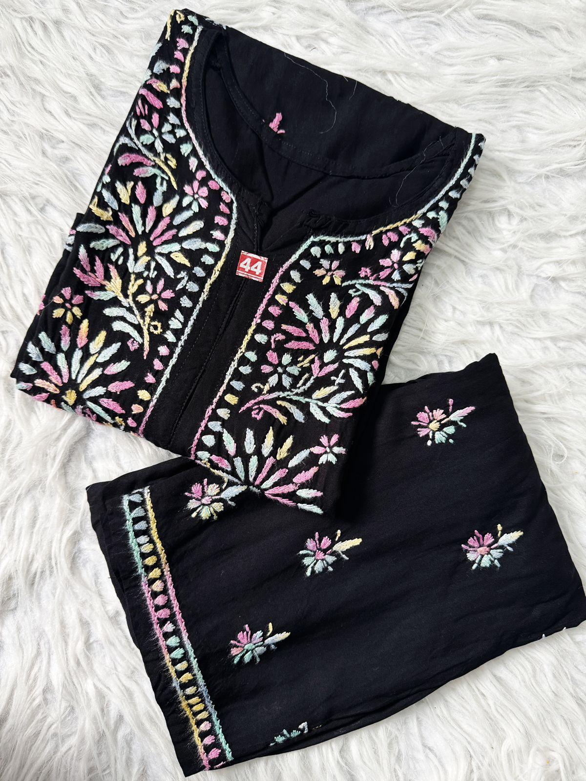 Reeva Heavy Chikankari kurti n plaazo