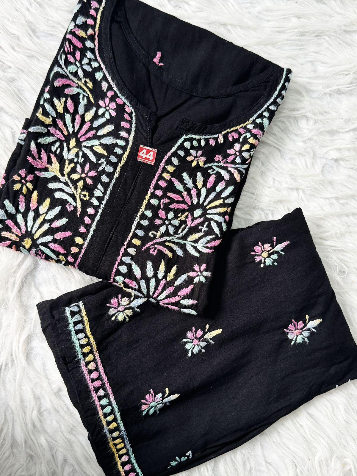 Reeva Heavy Chikankari kurti n plaazo