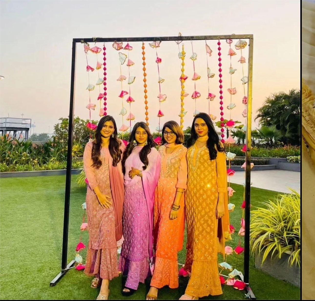Gulal Lucknowi chikankari 4 piece set