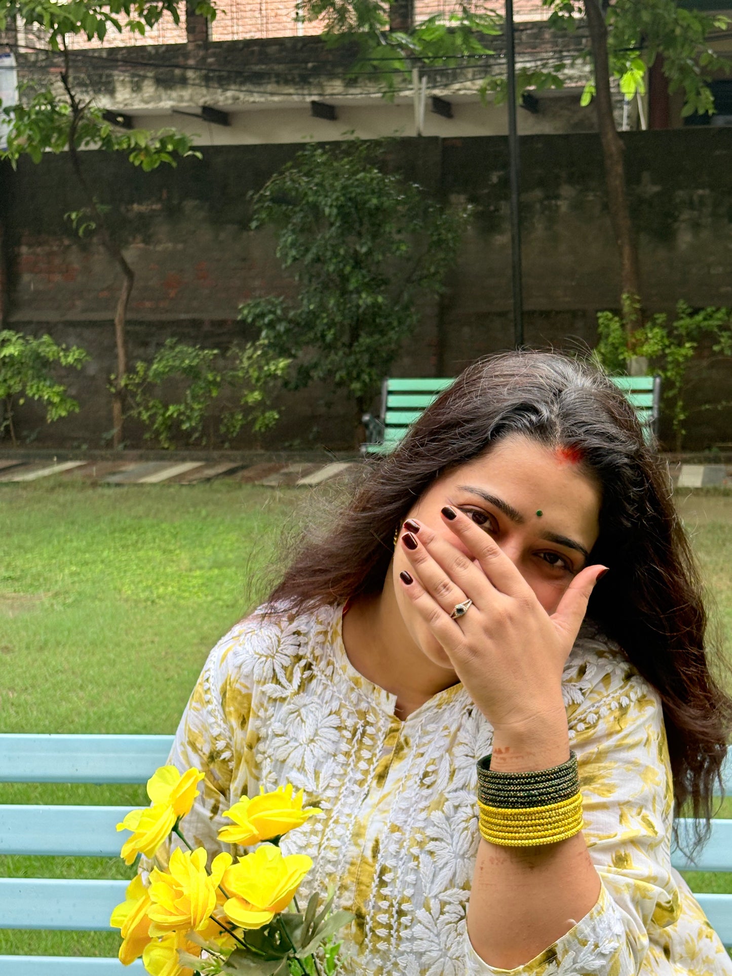 Bisma mul cotton kurta plazzo set