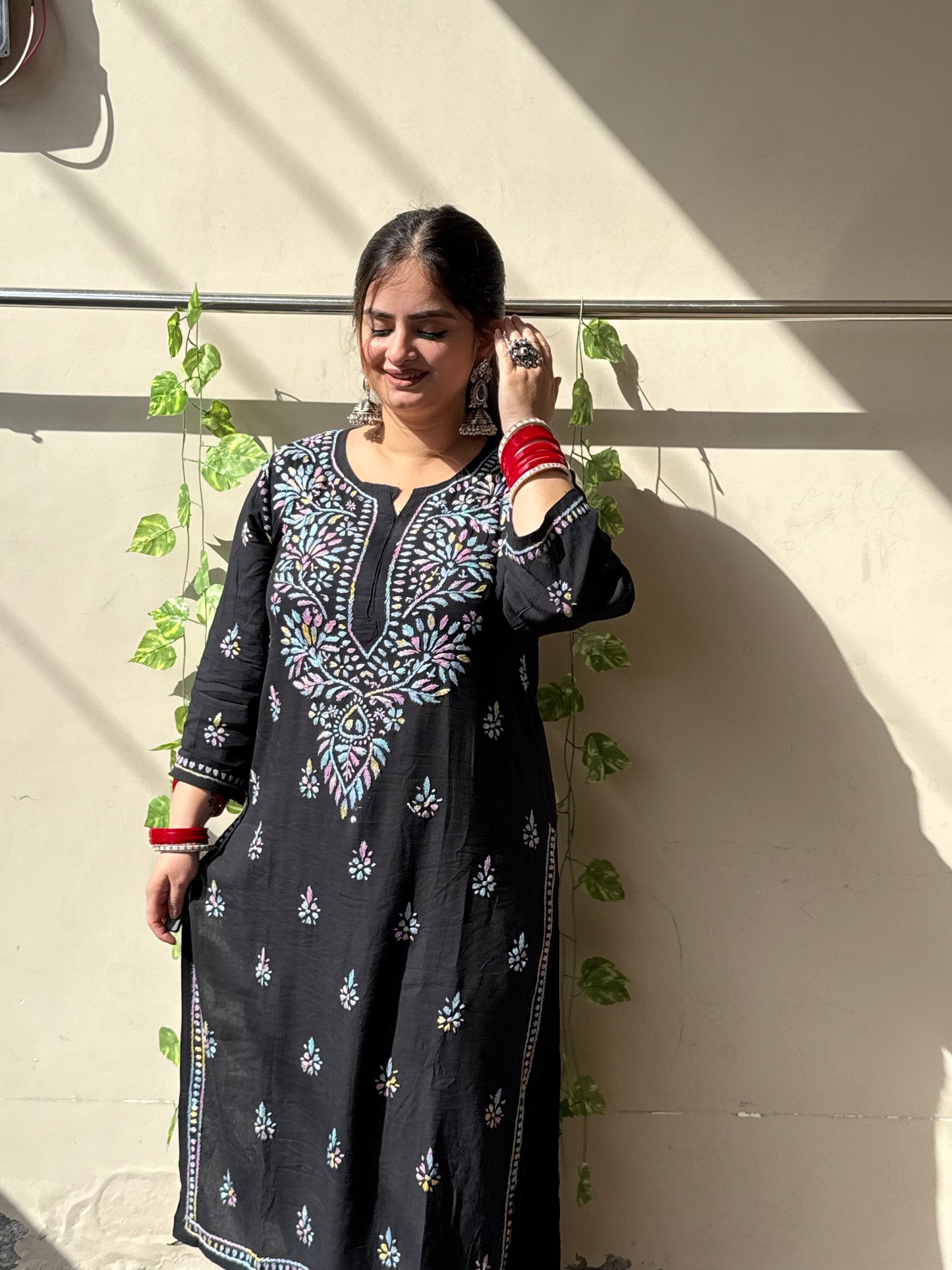 Reeva Heavy Chikankari kurti n plaazo