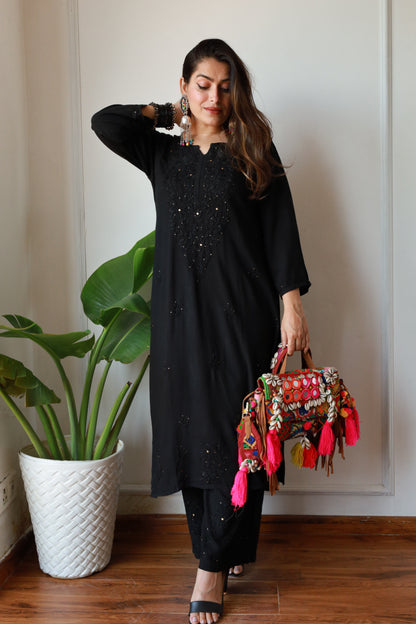 Fiza rayon mukesh kurta plazzo set