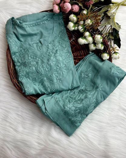 Ifra modal kurta plazzo set