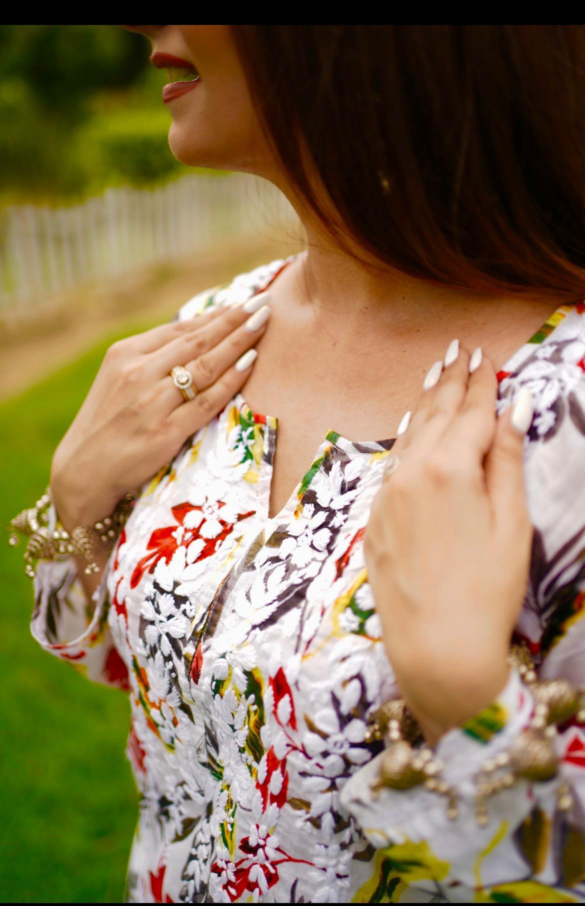 Nazakat mul cotton kurti