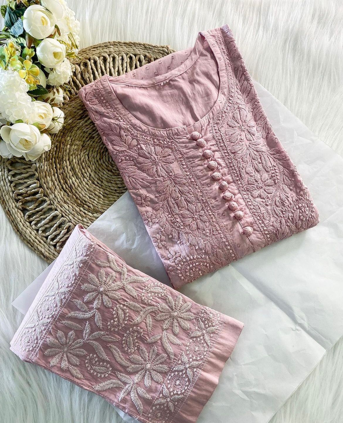 Dobby Cotton Chikankari Sets