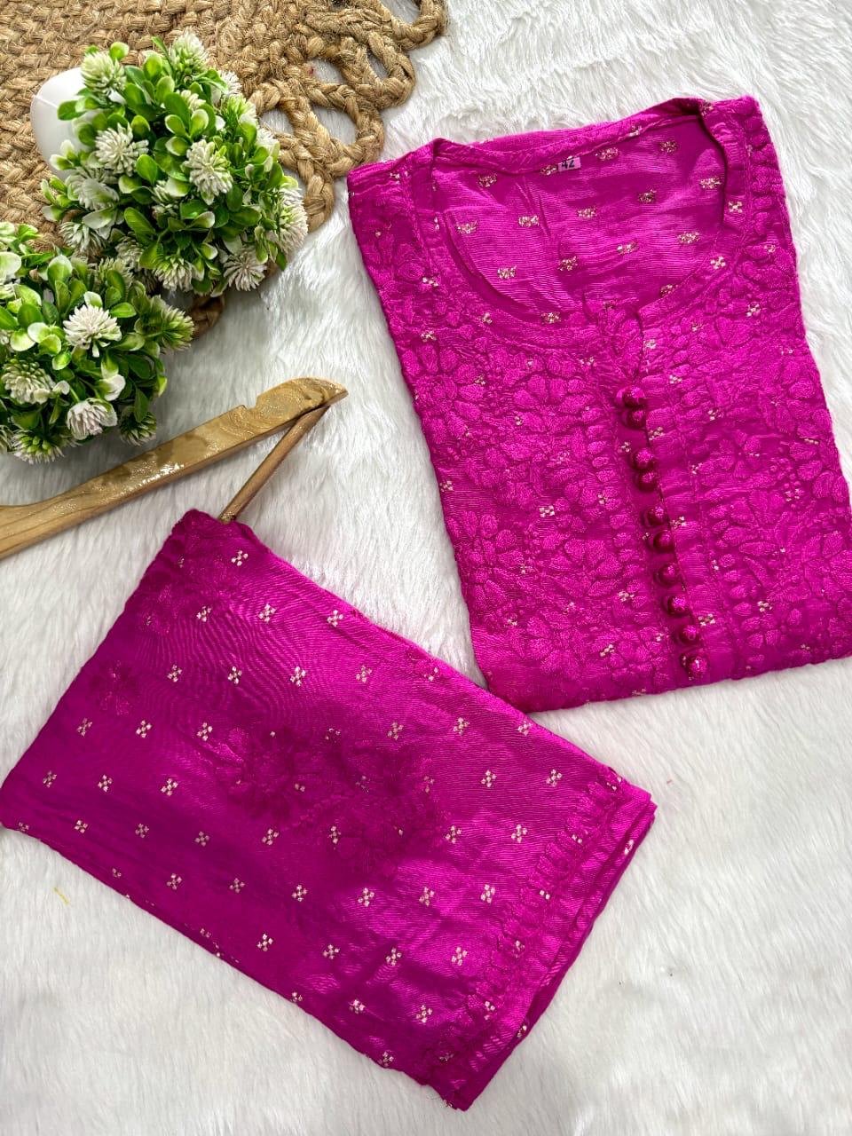 Chanderi Silk Set