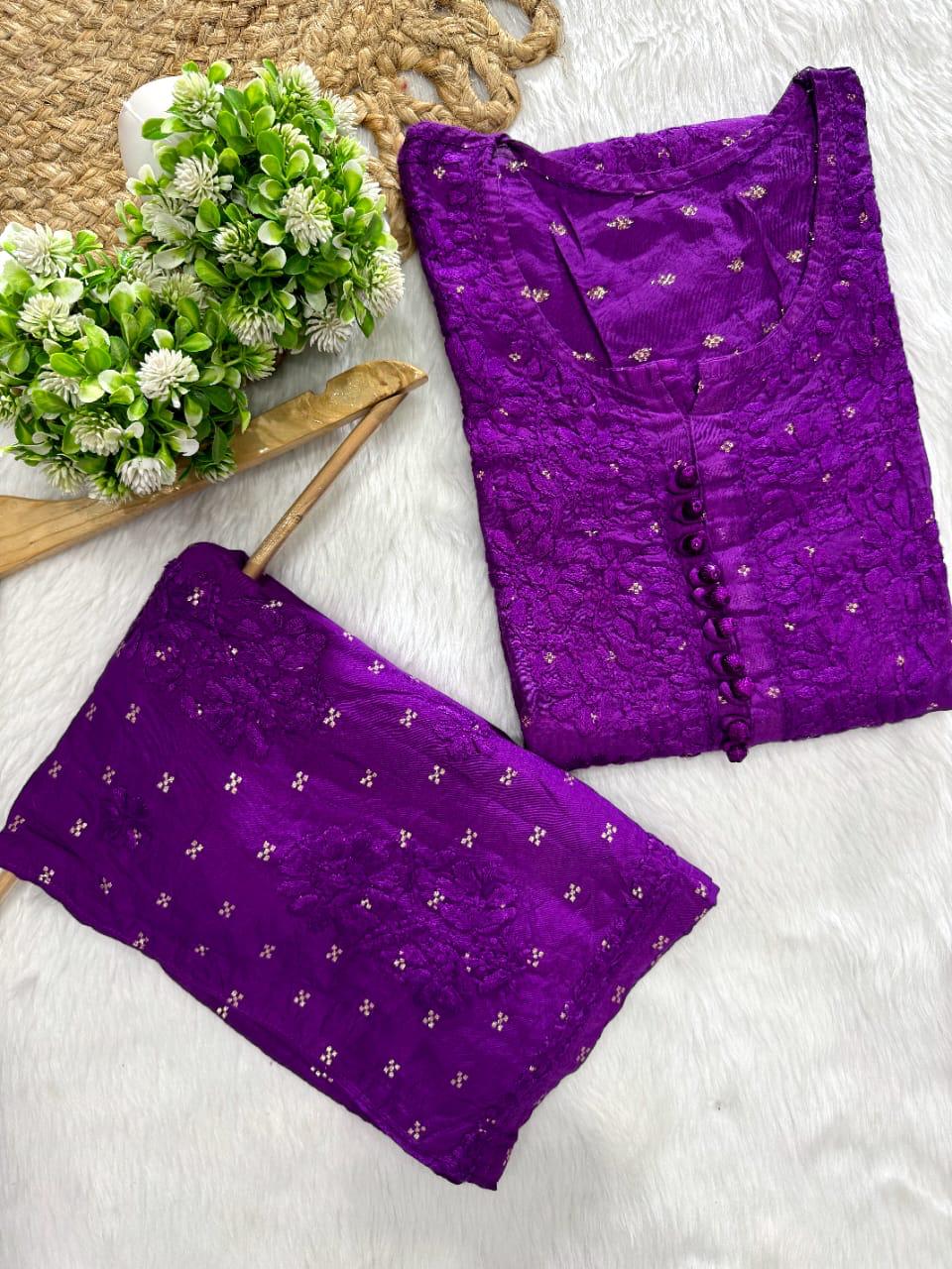 Chanderi Silk Set