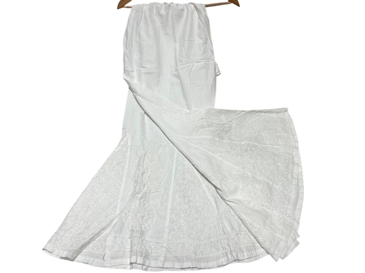White cotton kali palazzo
