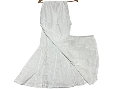 White cotton kali palazzo