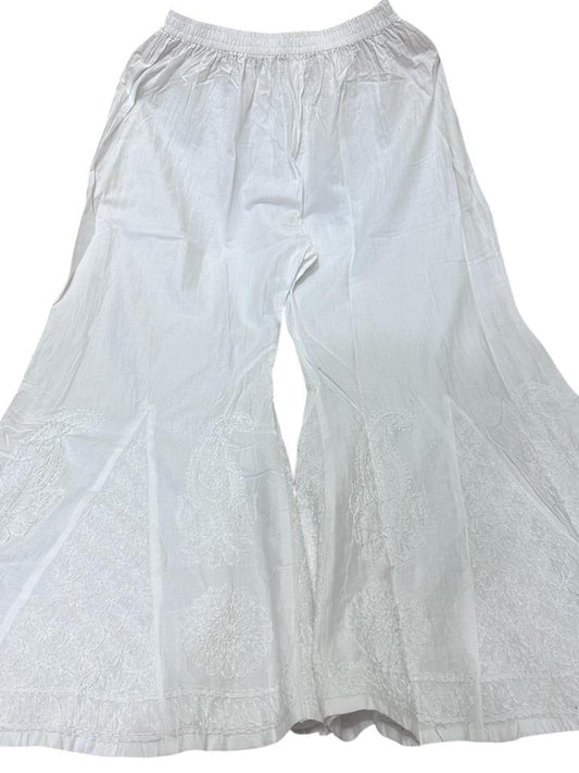 White cotton kali palazzo