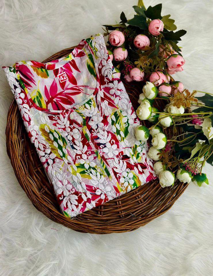 Nazakat mul cotton kurti